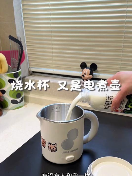 即是烧水壶又是电煮杯!大容量800毫升,用来烧水煮东西真的方便