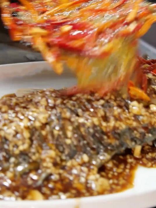 蒜爆鱼 正宗做法,鲜香好吃