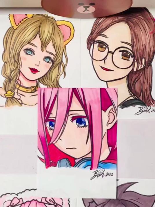 继续画你们的大家的头像!不要着急,我会挨个画到!