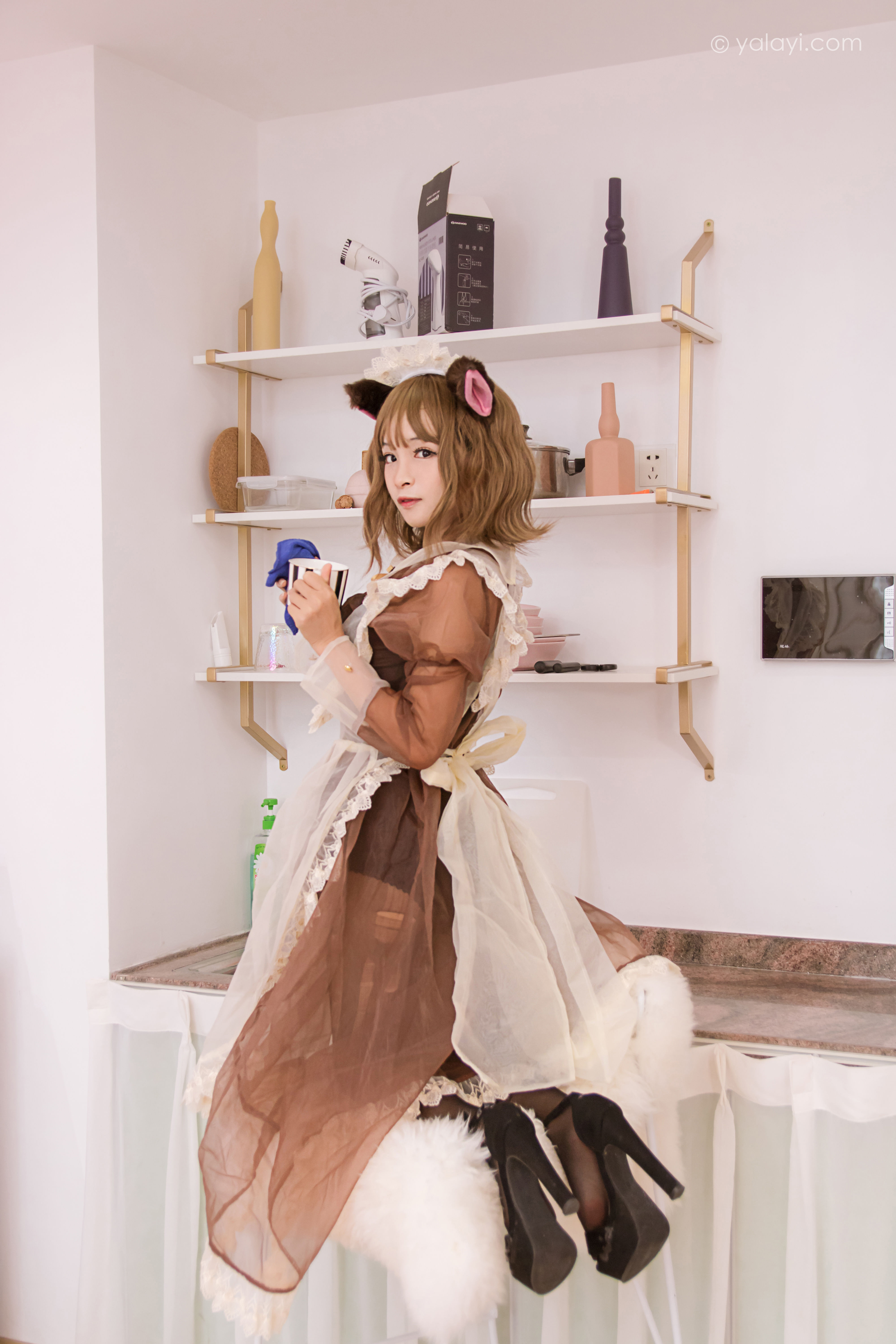 图片[26]-[YALAYI雅拉伊] 2020.10.26 NO.718 艾丽《兽耳厨娘》[25P+1P50M]-六色网