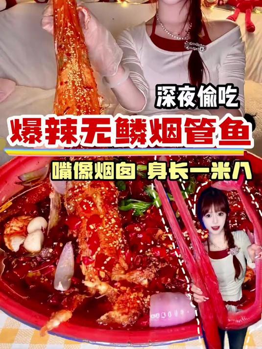 一张嘴占身体一半的烟管鱼 其貌不扬 却肉质鲜甜