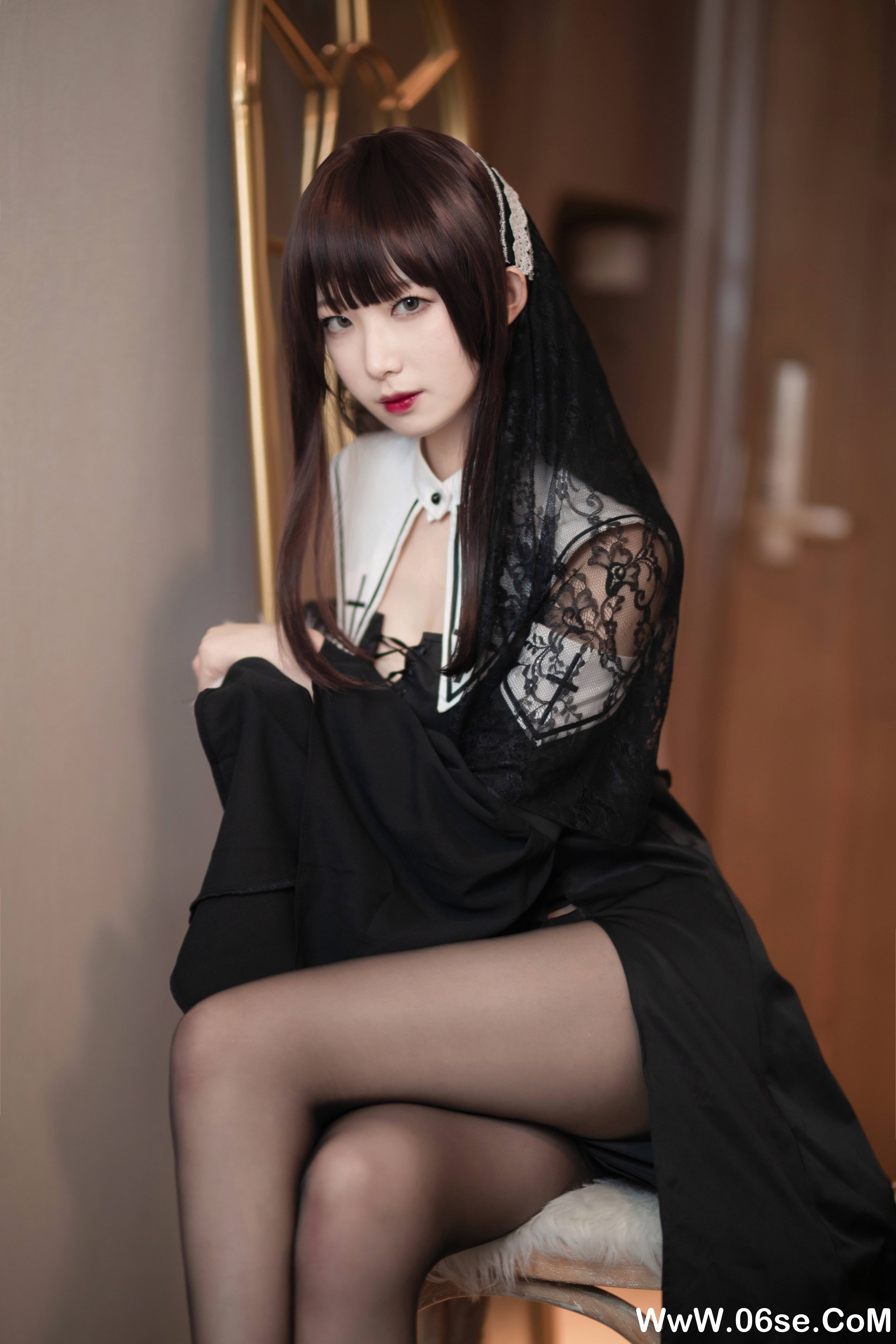 图片[30]-封疆疆v NO.011  — 黑色修女[40P512M]-六色网