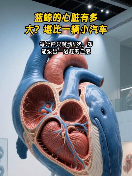 蓝鲸的心脏有多大？堪比一辆小汽车