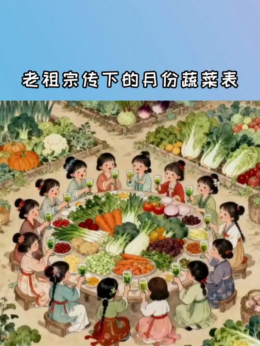 老祖宗传下的月份蔬菜表