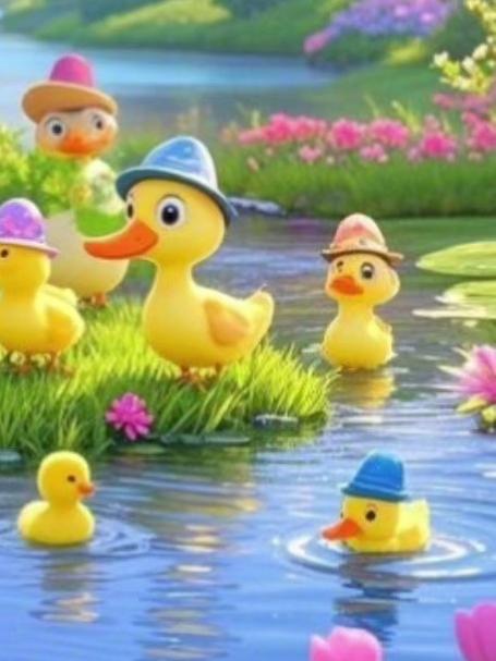 《小鸭子嘎嘎嘎》闪闪早教儿歌