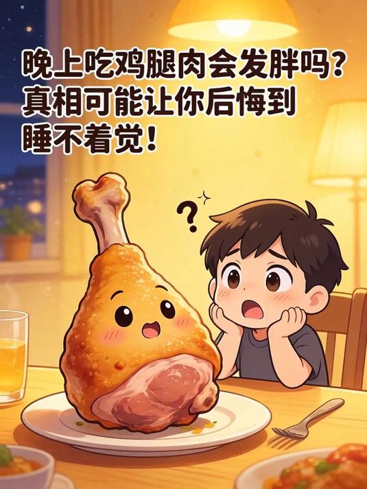晚上吃鸡腿肉会发胖吗？真相可能让你后悔到睡不着觉！