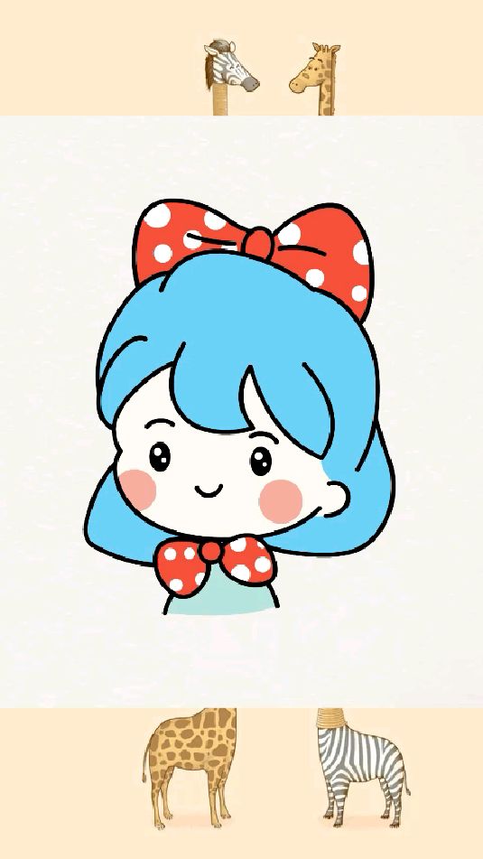 用字母c教你画可爱小女孩简笔画