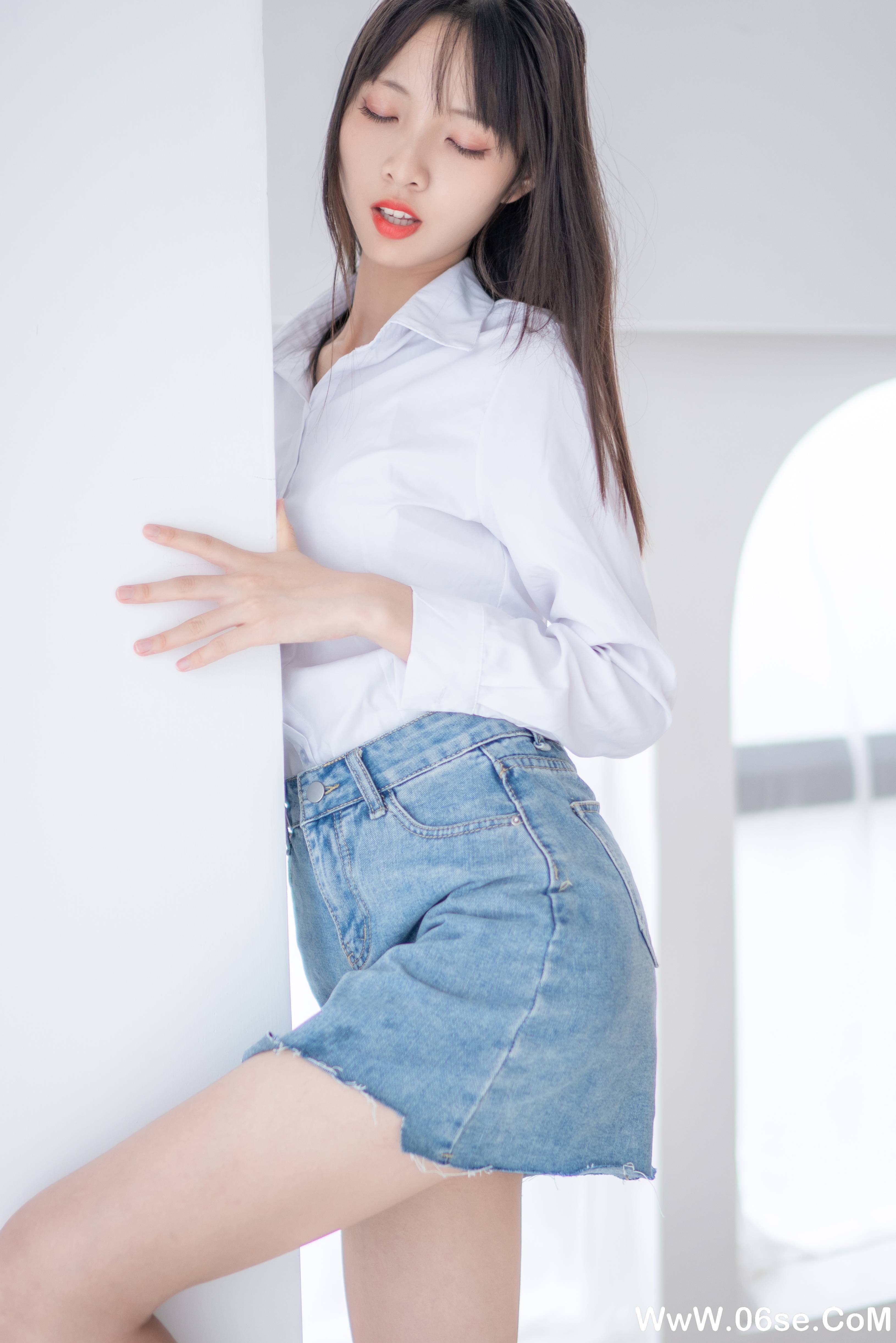 图片[24]-西瓜少女 NO.017 –  衬衫牛仔裙 [61P297M]-六色网
