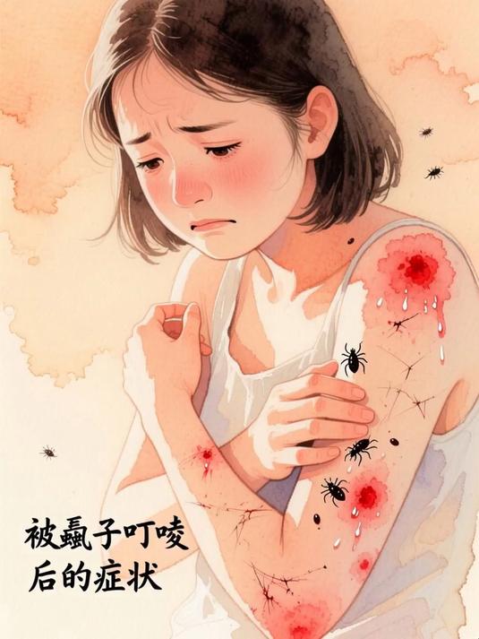 被虱子叮咬后的症状