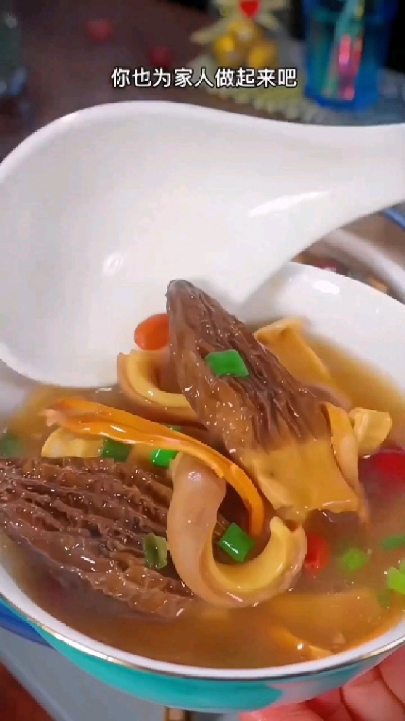 羊肚菌汤包菌汤料包炖汤香浓,美味营养又好喝。经济又实惠。#菌汤包 #羊肚菌汤包