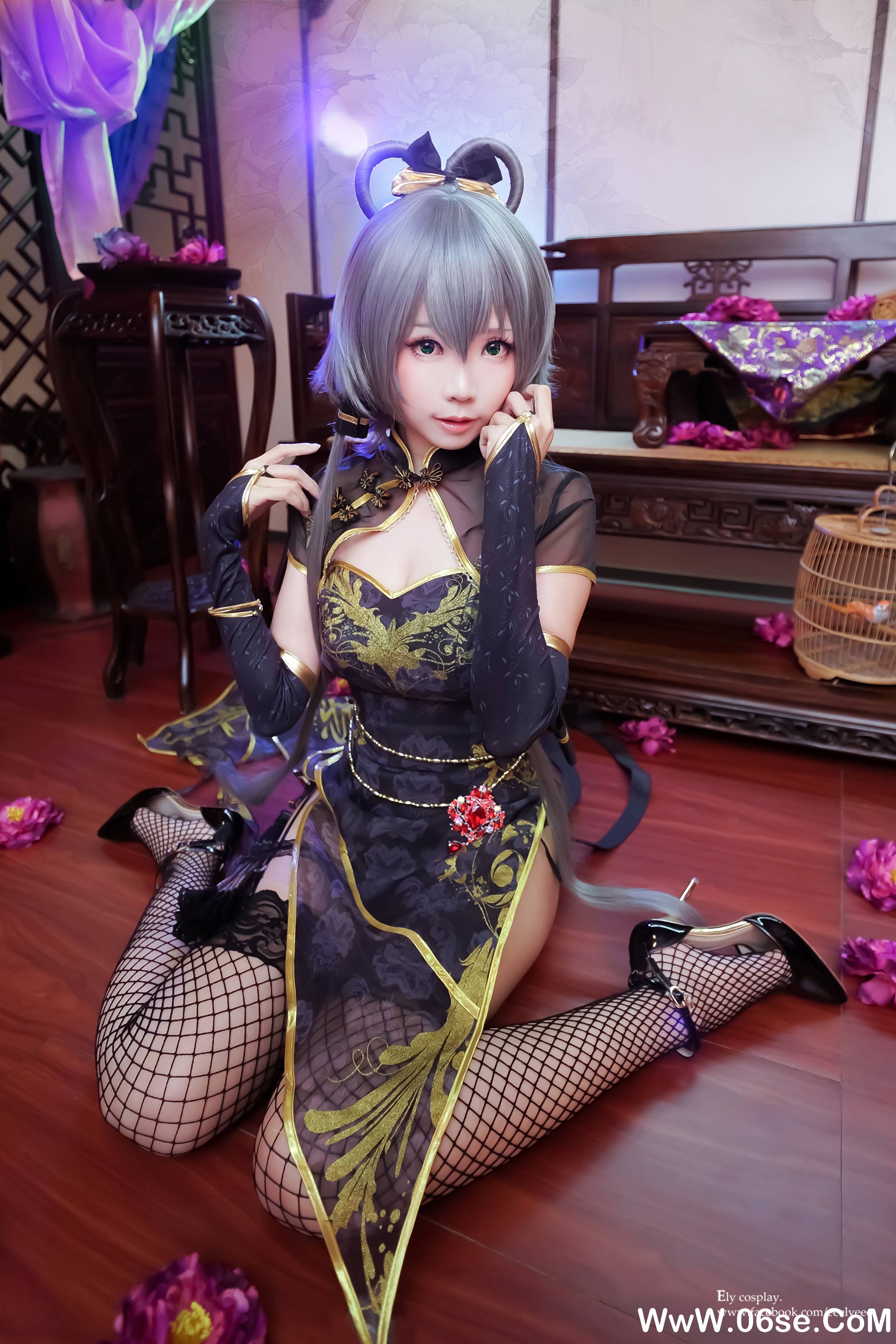 图片[11]-Ely_eee(ElyEE子) NO.012 – 天依金丝雀旗袍[13P166M]-六色网