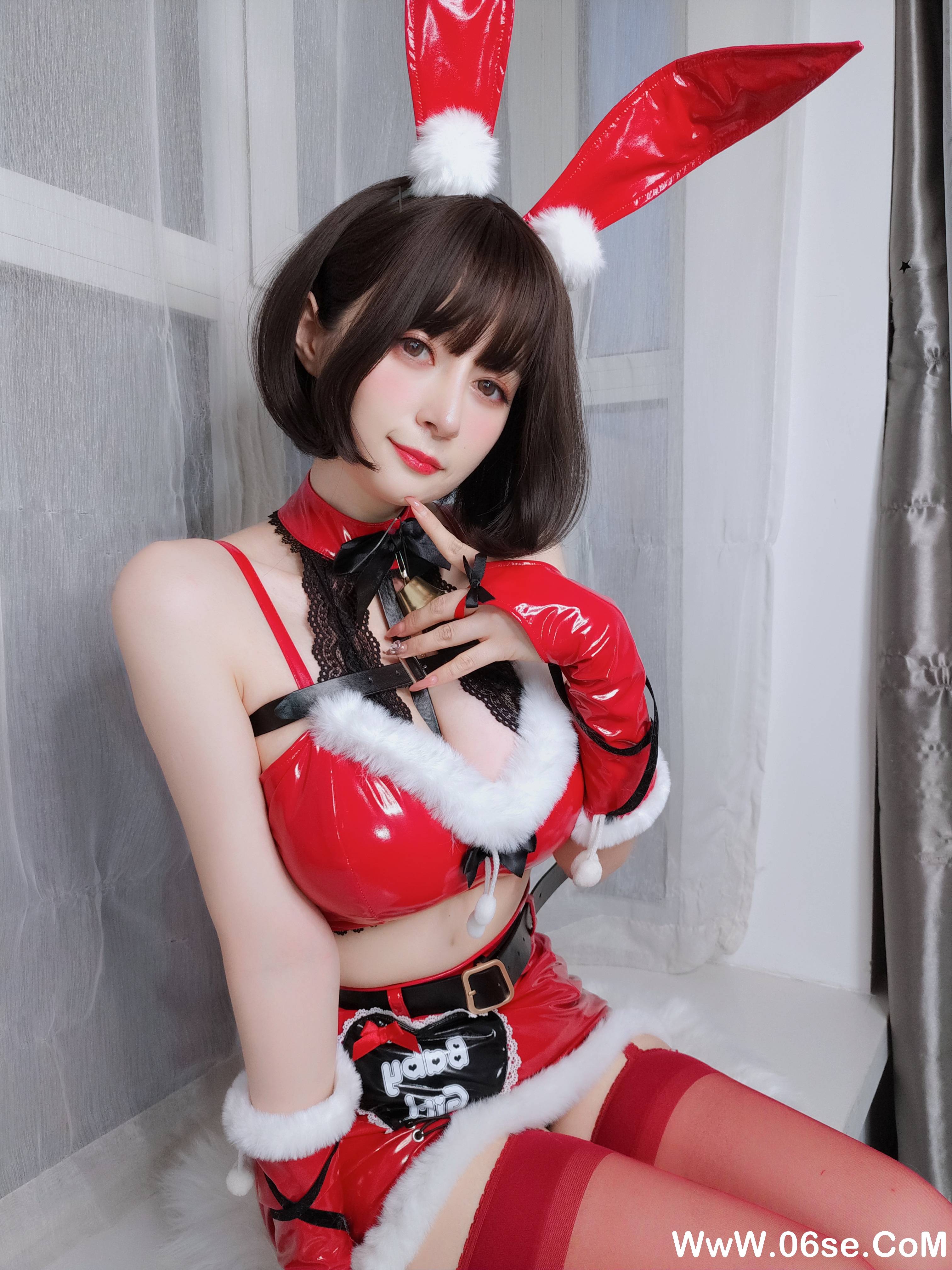 图片[25]-Coser小姐姐白银 NO.160 — Christmas Bunny [50P138M]-六色网