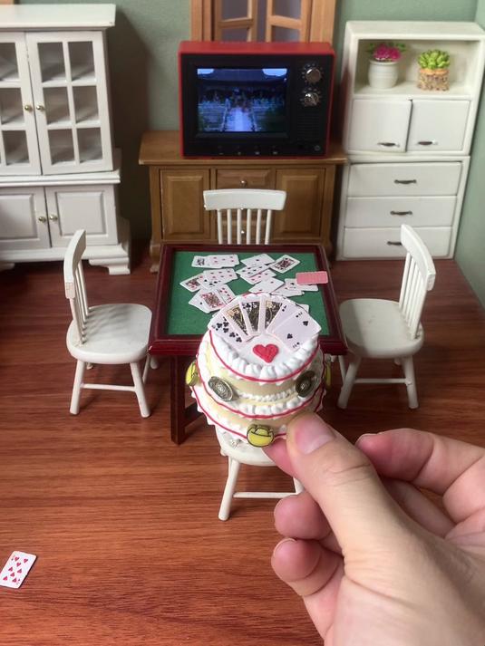 迷你厨房最小扑克蛋糕