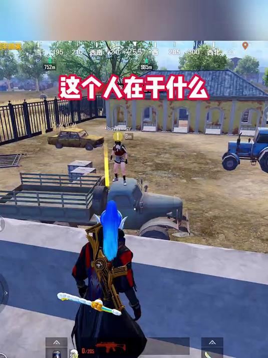 和平精英：这个人在干什么