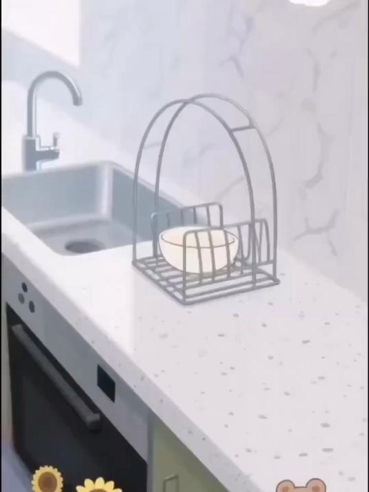 锅盖、菜刀也能放,真的很实用!菜板架 锅盖架 厨房必备