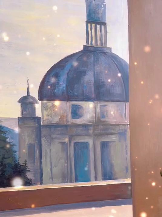 西餐厅壁画完成 壁画师 手绘壁画 涂鸦