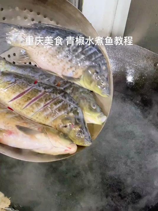 家庭版青椒水煮鱼教程