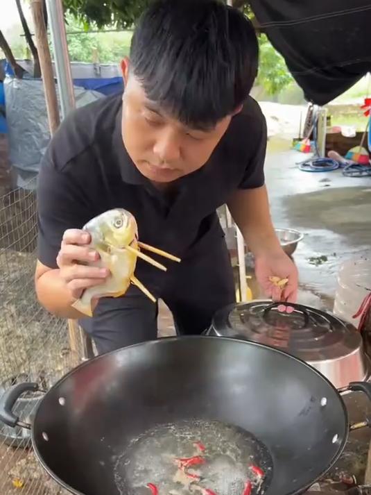 牙签煮鱼