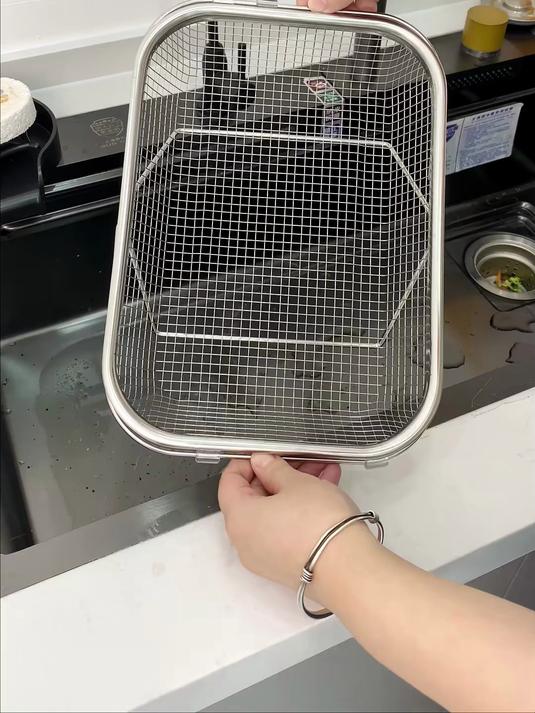 不锈钢家用厨房沥水篮便携伸缩水槽沥水架洗菜盆水池收纳架