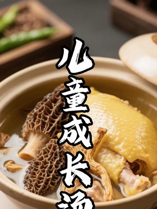 儿童成长汤—羊肚菌太子参鸡汤