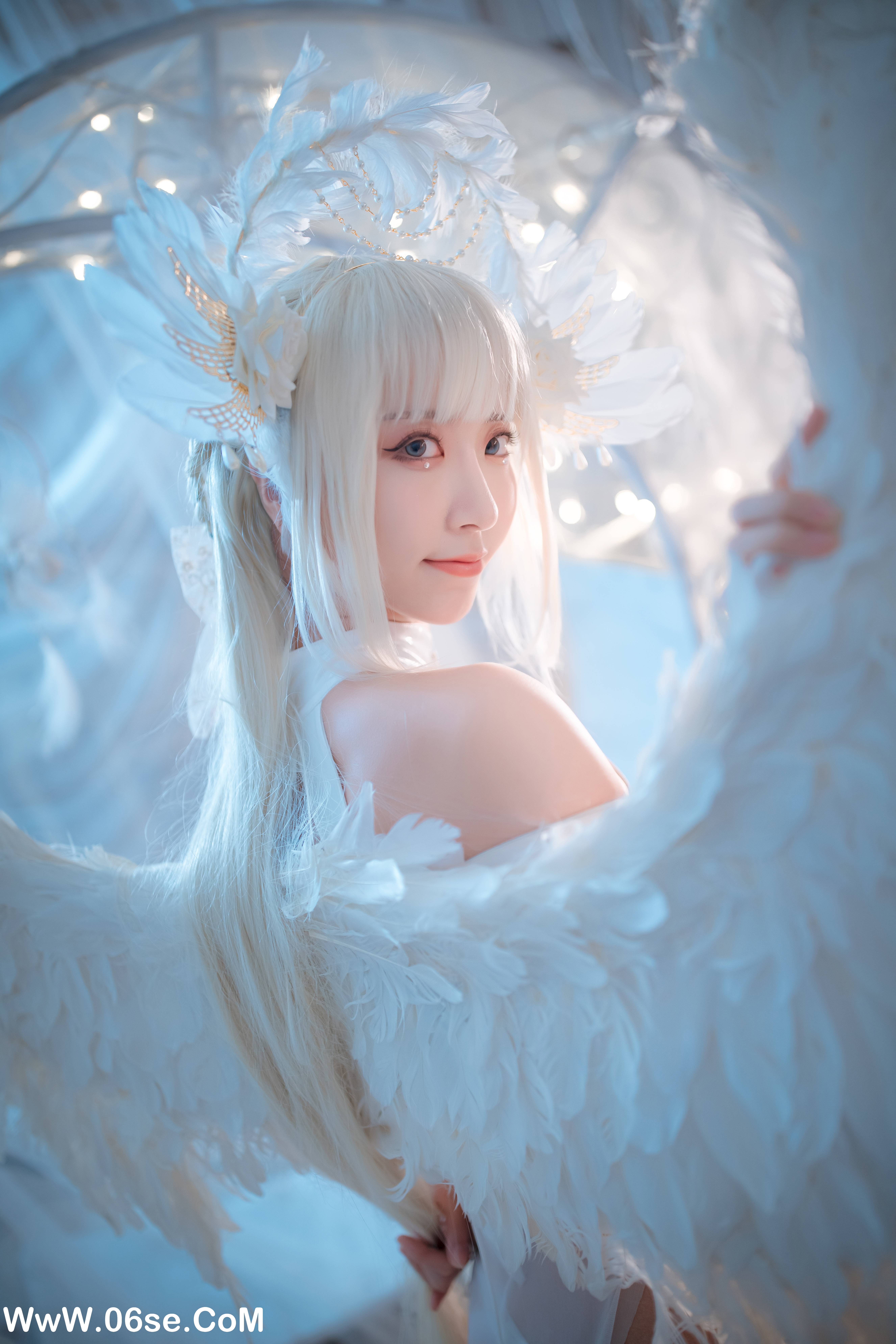图片[29]-Coser小姐姐黑川 NO.036 – 白色天使 [46P964M]-六色网
