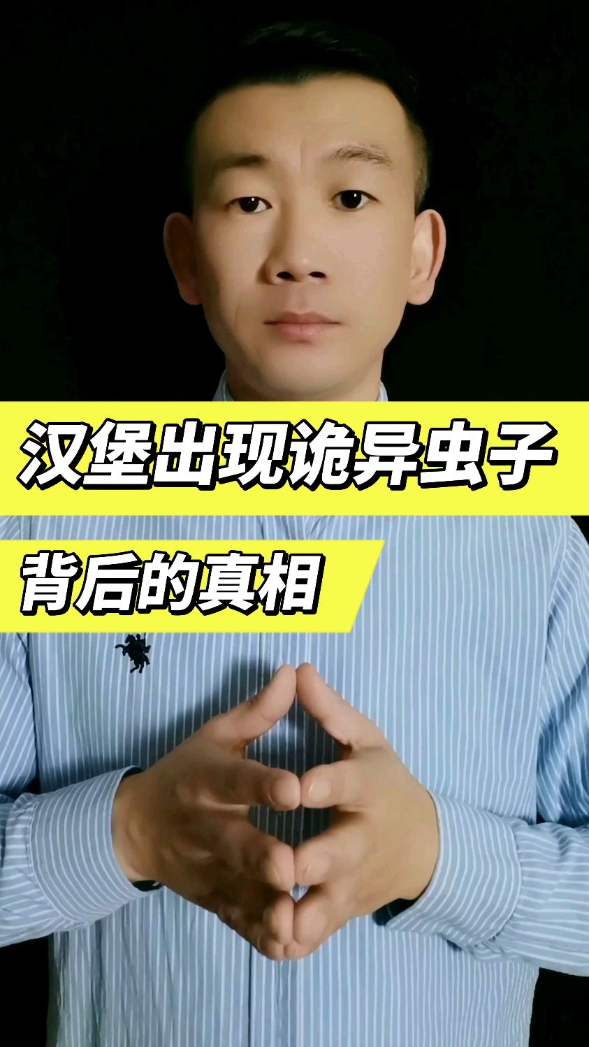 汉堡出现诡异虫子,背后的真相