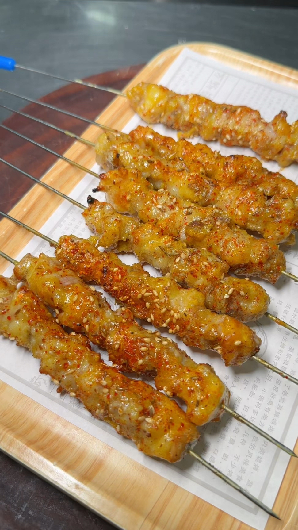 新疆挂糊羊肉串