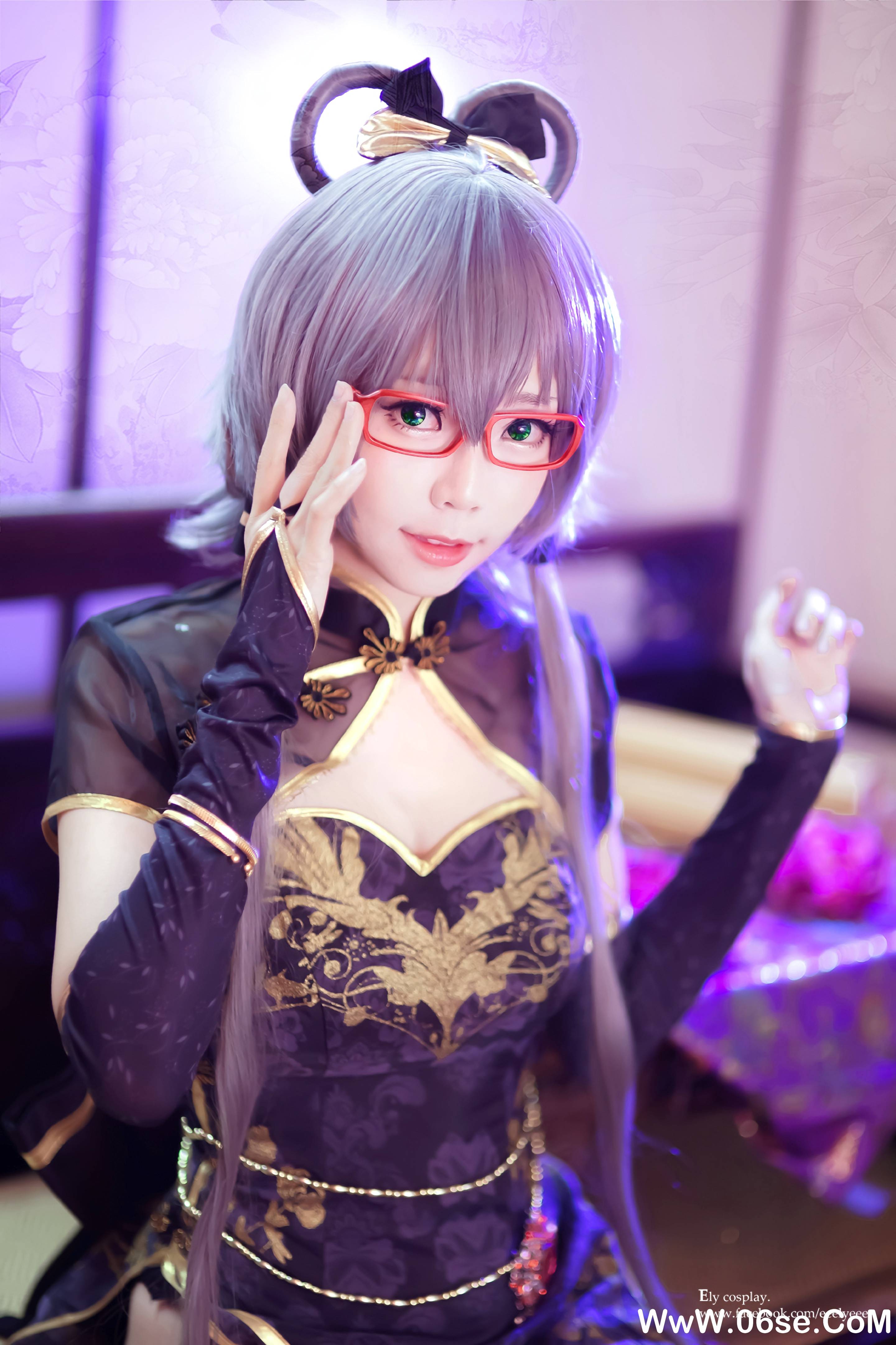 Ely_eee(ElyEE子) NO.012 - 天依金丝雀旗袍[13P166M]-六色网