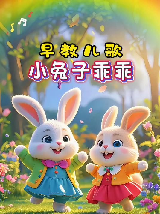 启蒙早教儿歌动画:《小兔子乖乖》