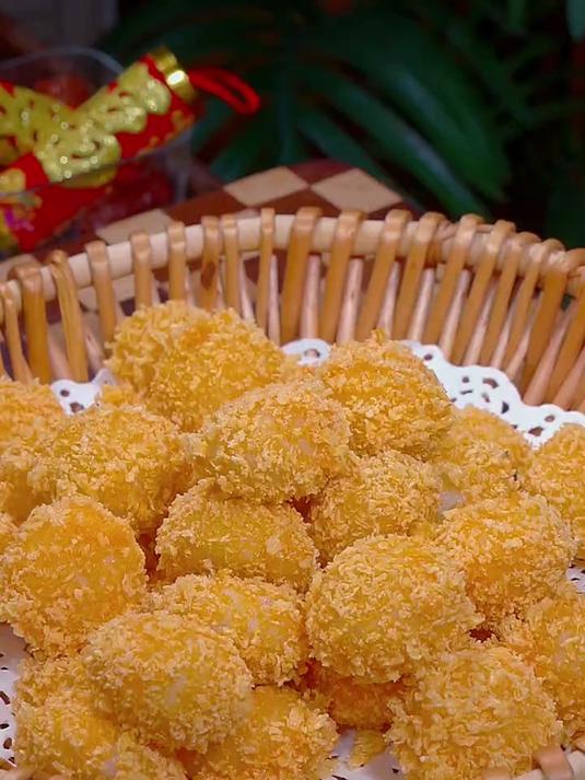 小朋友爱吃的炸汤圆