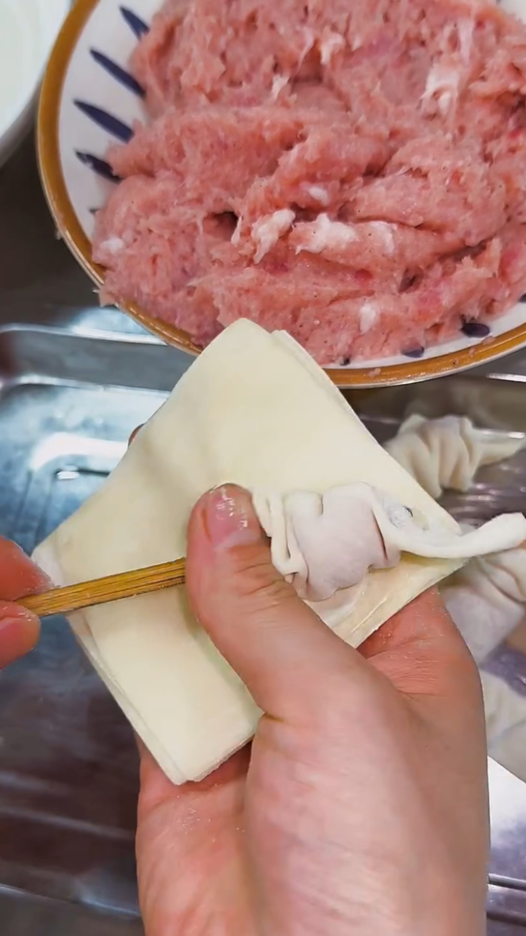 小馄饨快速包法