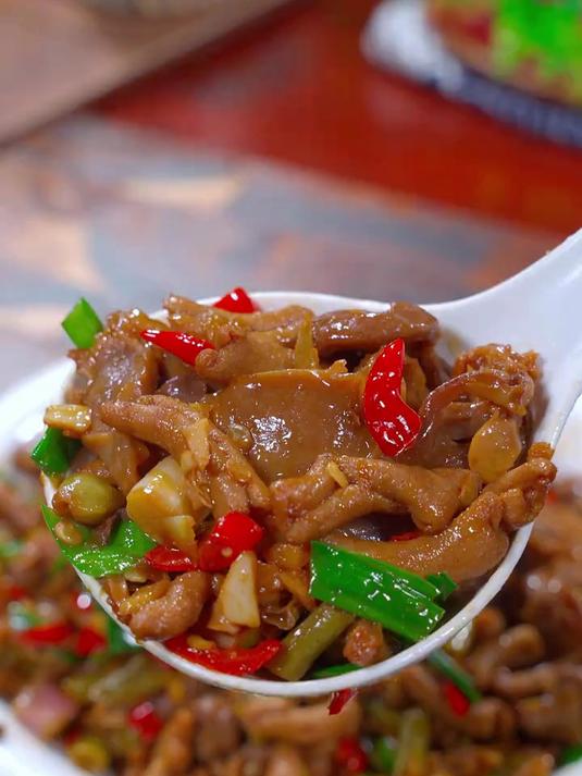 酸辣下饭的爆炒鸡杂