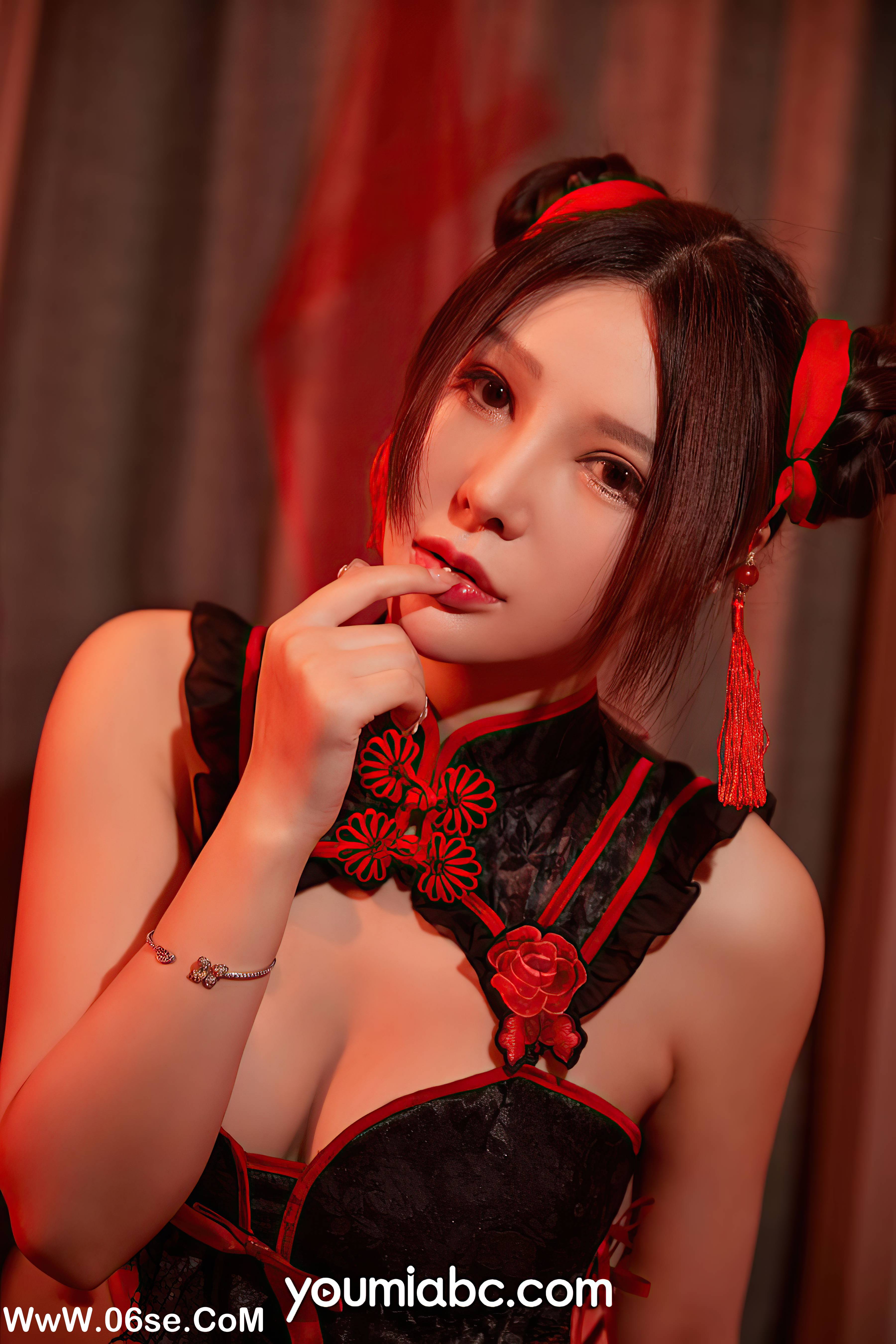 图片[12]-[YouMi尤蜜] 2021.10.14 红头绳 李多多[19+1P385M]-六色网