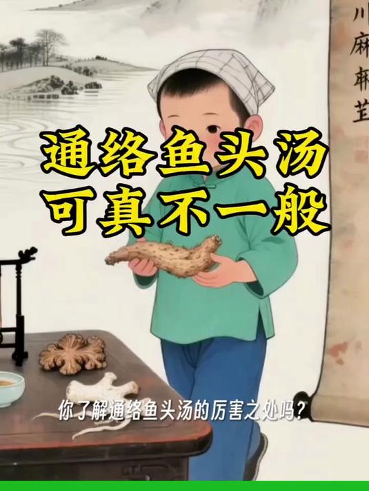 这道通络鱼头汤 可真不一般