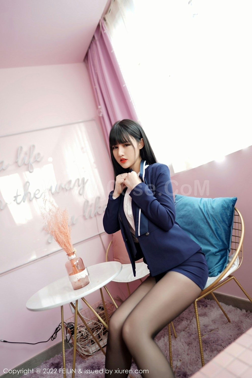 图片[11]-[FEILIN嗲囡囡] VOL.432 诗诗kiki 制服诱惑-六色网
