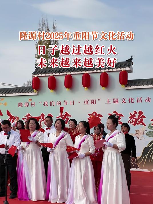 隆源村举办2025年重阳节文化活动