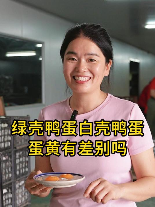 绿壳鸭蛋白壳鸭蛋,蛋黄有什么区别