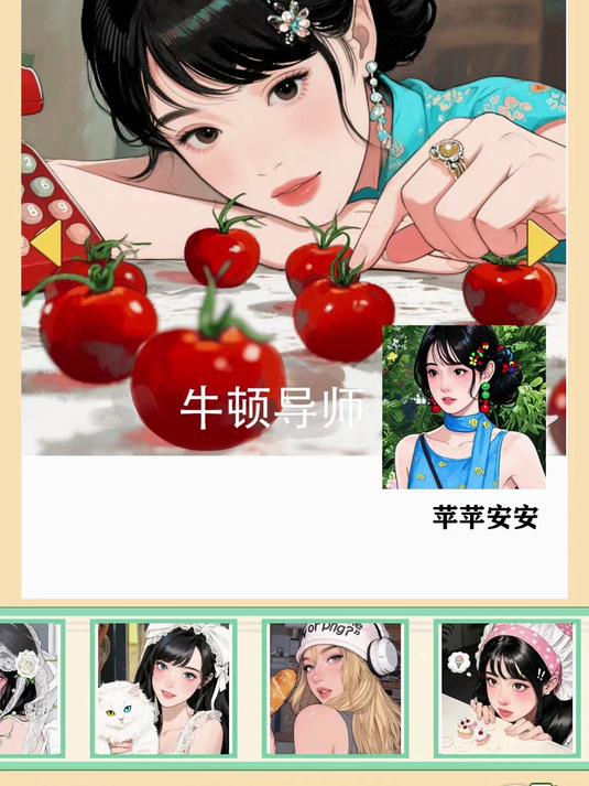 正确搭配背景图的头像