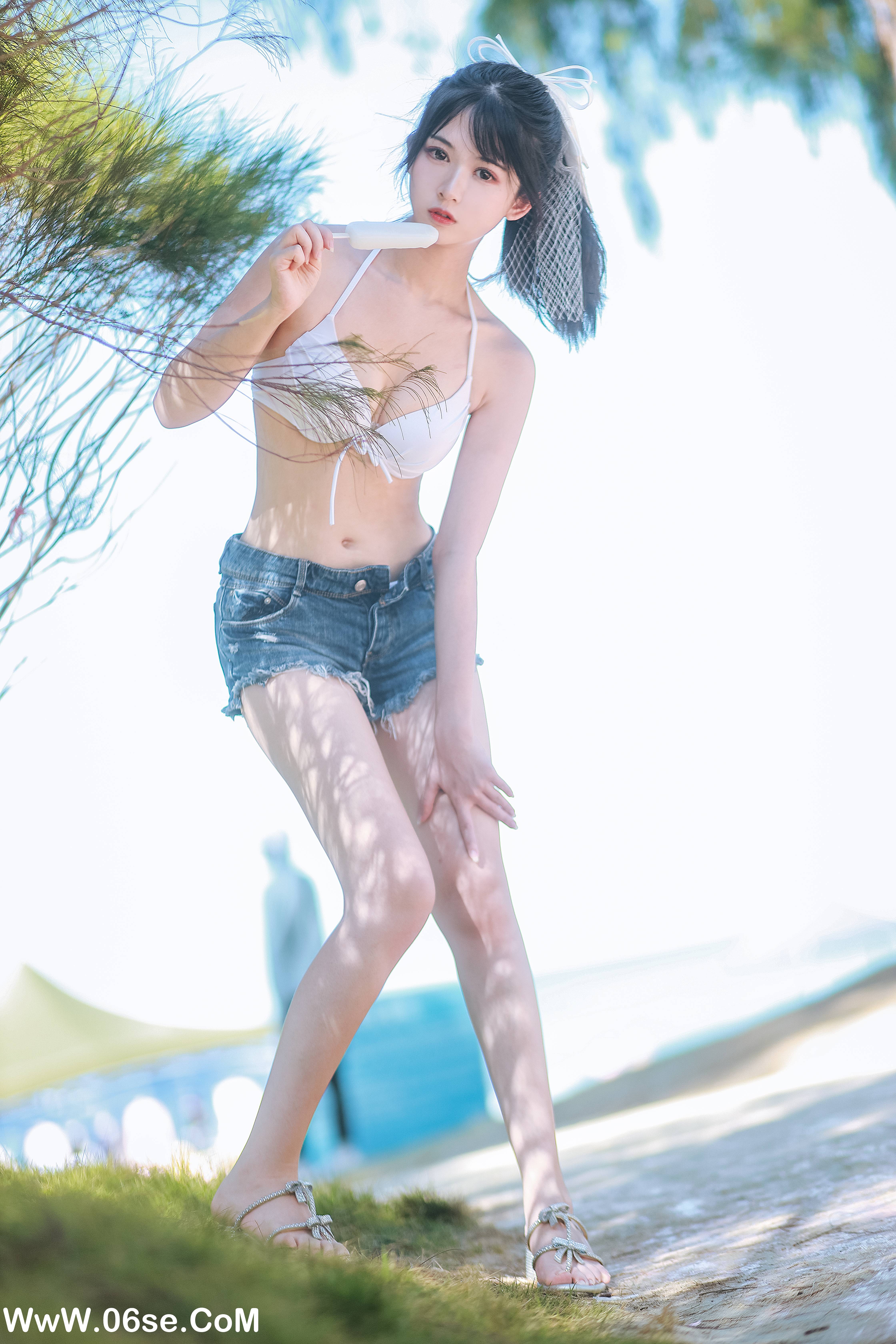图片[6]-Coser鳗鱼霏儿 NO.043 – 海边 [23P370M]-六色网