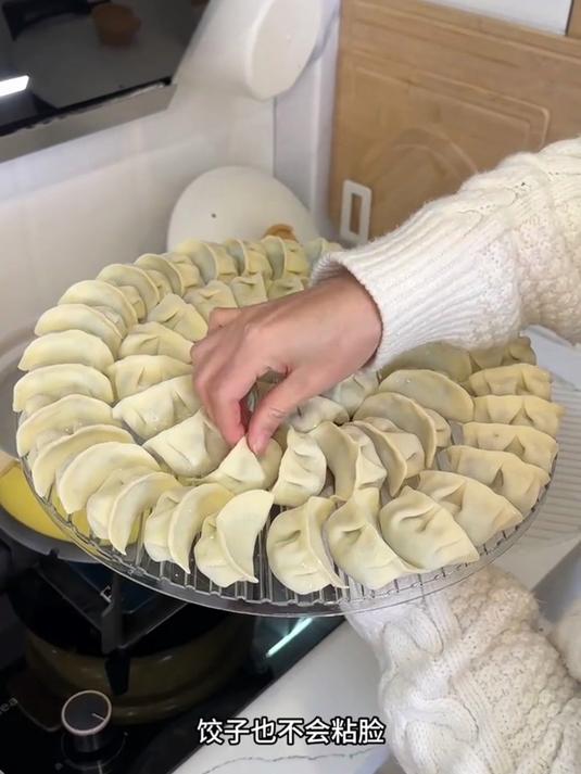 厨房饺子帘包饺子家用水饺托盘透明不粘底水波纹饺子帘盖帘