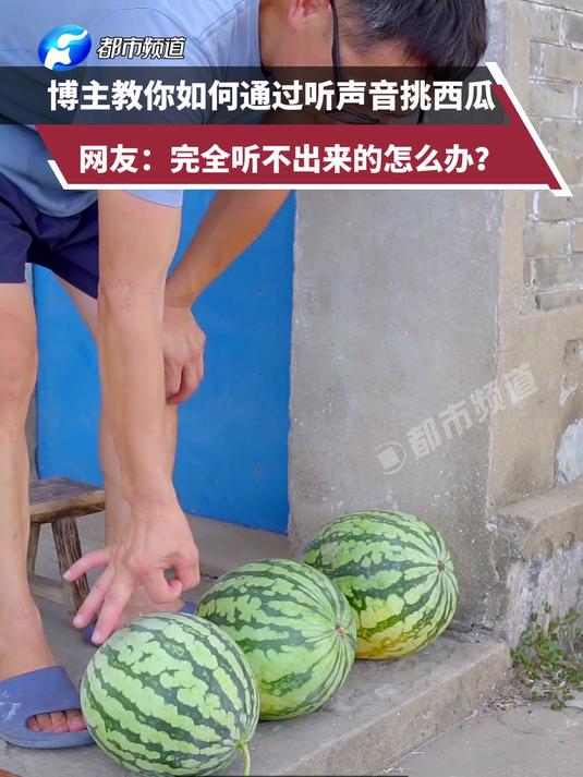 博主教你如何通过听声音挑西瓜