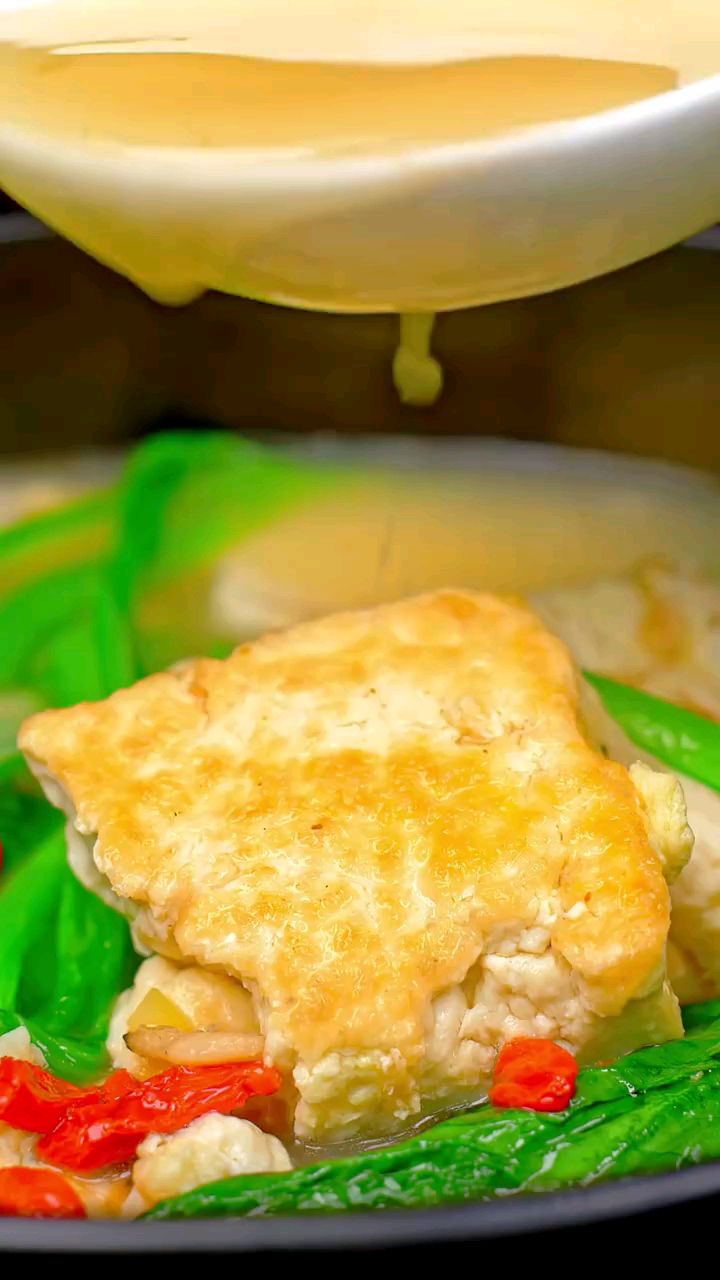 分享美食小白菜炖豆腐做法