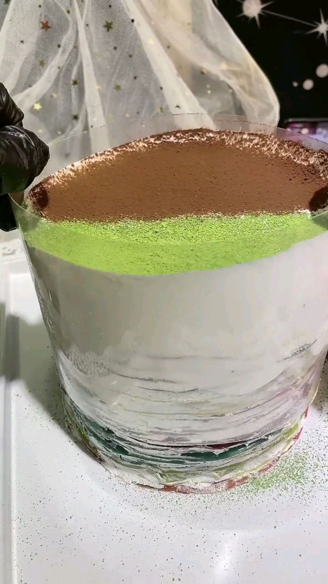 双拼爆浆蛋糕,一定要看到最后,别眨眼了