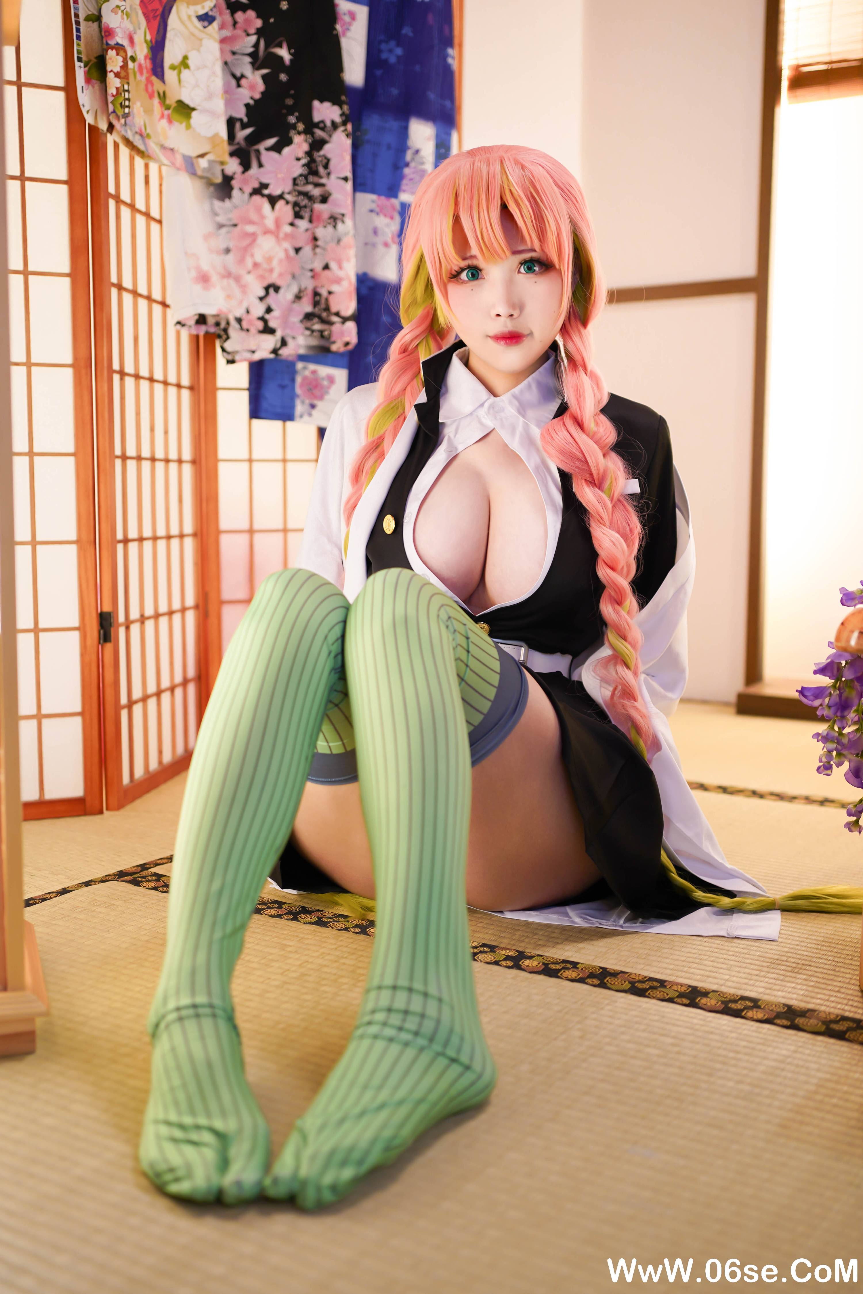 图片[3]-Coser萱-KaYa NO.127 — 鬼灭之刃 甘露寺[35P176M]-六色网