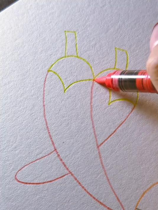 简笔画-绝代双椒