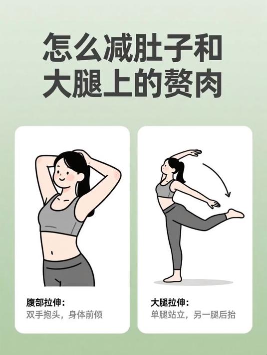 怎么减肚子和大腿上的赘肉 #健康扬帆季#
