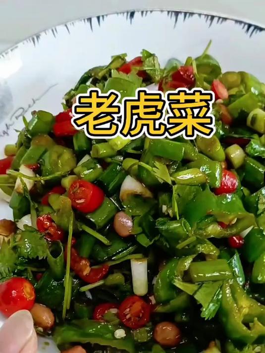 东北有名的老虎菜，夏天来啦，不爱做饭的你就整这个老虎菜，买两个馒头夹着吃，老香了 #东北菜