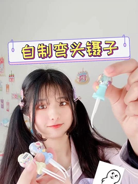 我又想了个办法,自制弯头手帐镊子