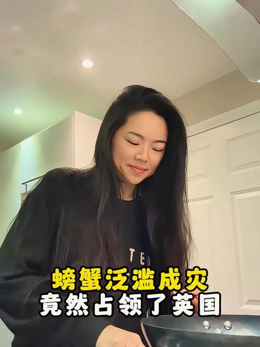 万万没想到，螃蟹泛滥成灾，竟然占领了英国#海外生活# #老外# #美食##好物推荐##精油