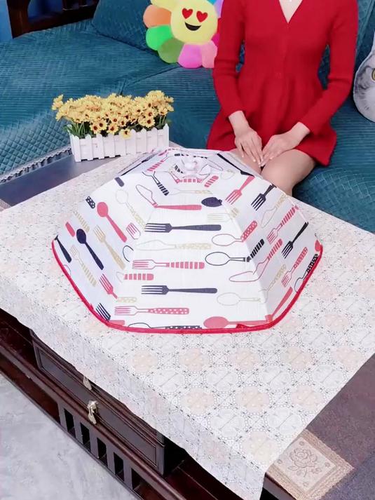 保温菜罩防尘又锁温，饭菜久放不凉，居家待客超实用～